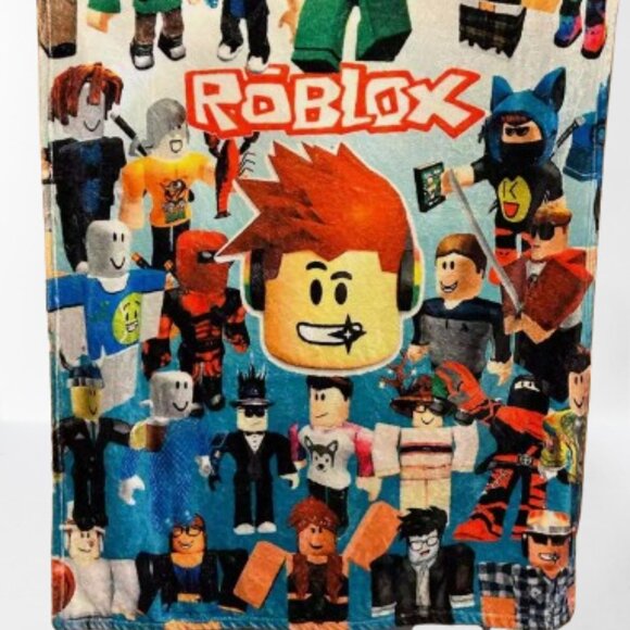 Roblox  Thin Throw Blanket Soft Fleece GUC - Picture 2 of 2